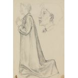Phoebe Anna Traquair HRSA (1852-1936) Miscellaneous studies on paper size of mount 36 x 28 cm. (1...