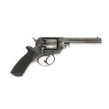 A 54-bore Tranter Patent five-shot double-action percussion revolver retailed by Mortimer & Son E...