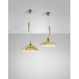 PAAVO TYNELL Pair of adjustable ceiling lights, model no. 1965/10202, 1950s