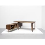 Pierre Jeanneret 'Writing table for junior officers', model no. PJ-BU-14-A, from the Secrétariat ...