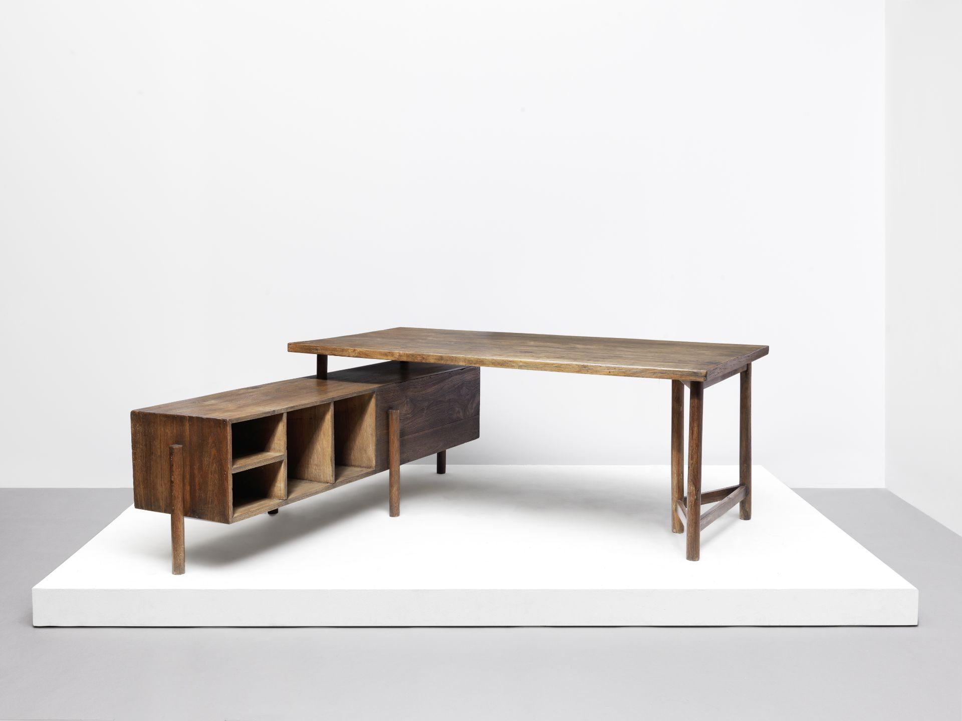 Pierre Jeanneret 'Writing table for junior officers', model no. PJ-BU-14-A, from the Secrétariat ...