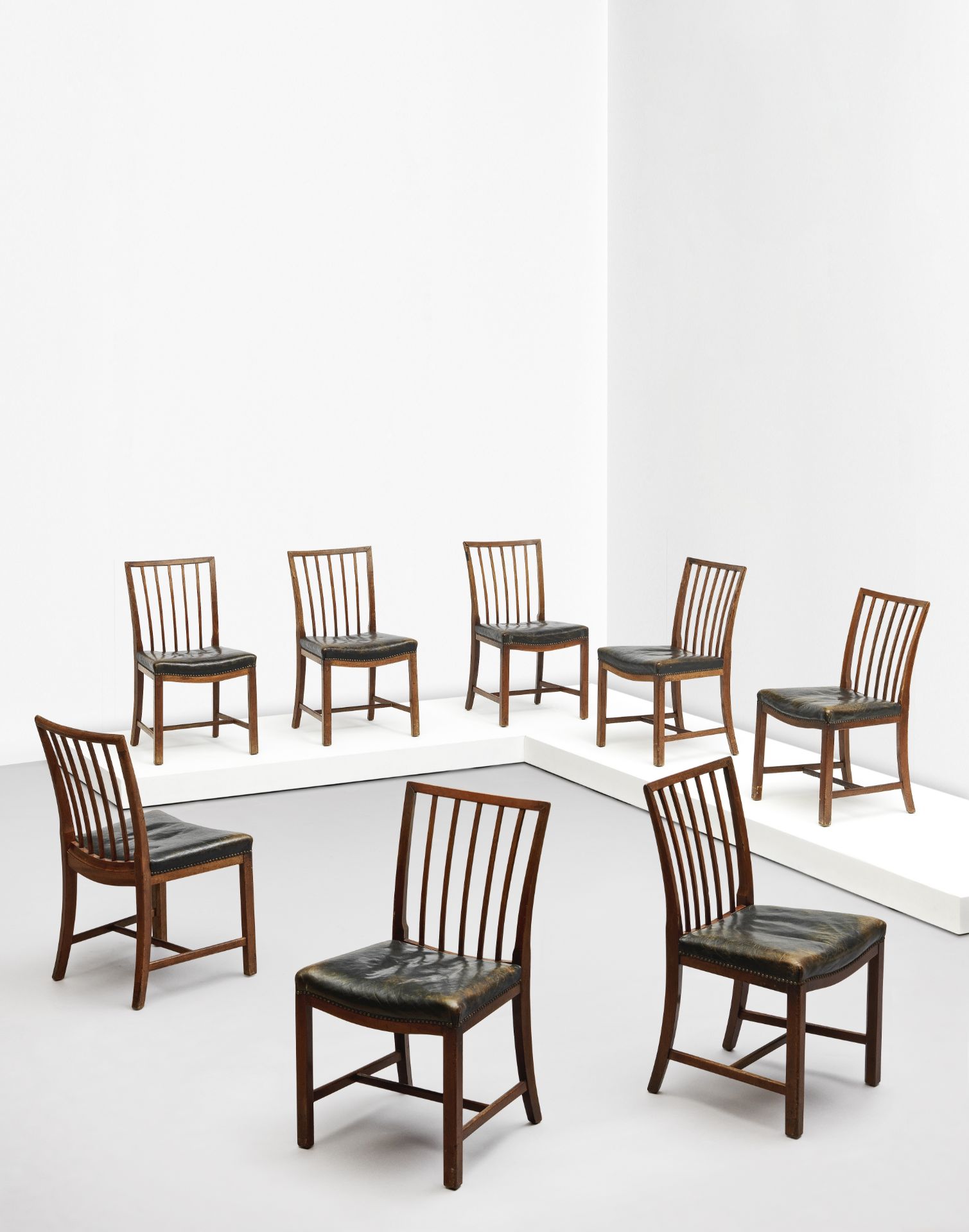 Frits Henningsen Set of eight dining chairs, circa 1935-1945