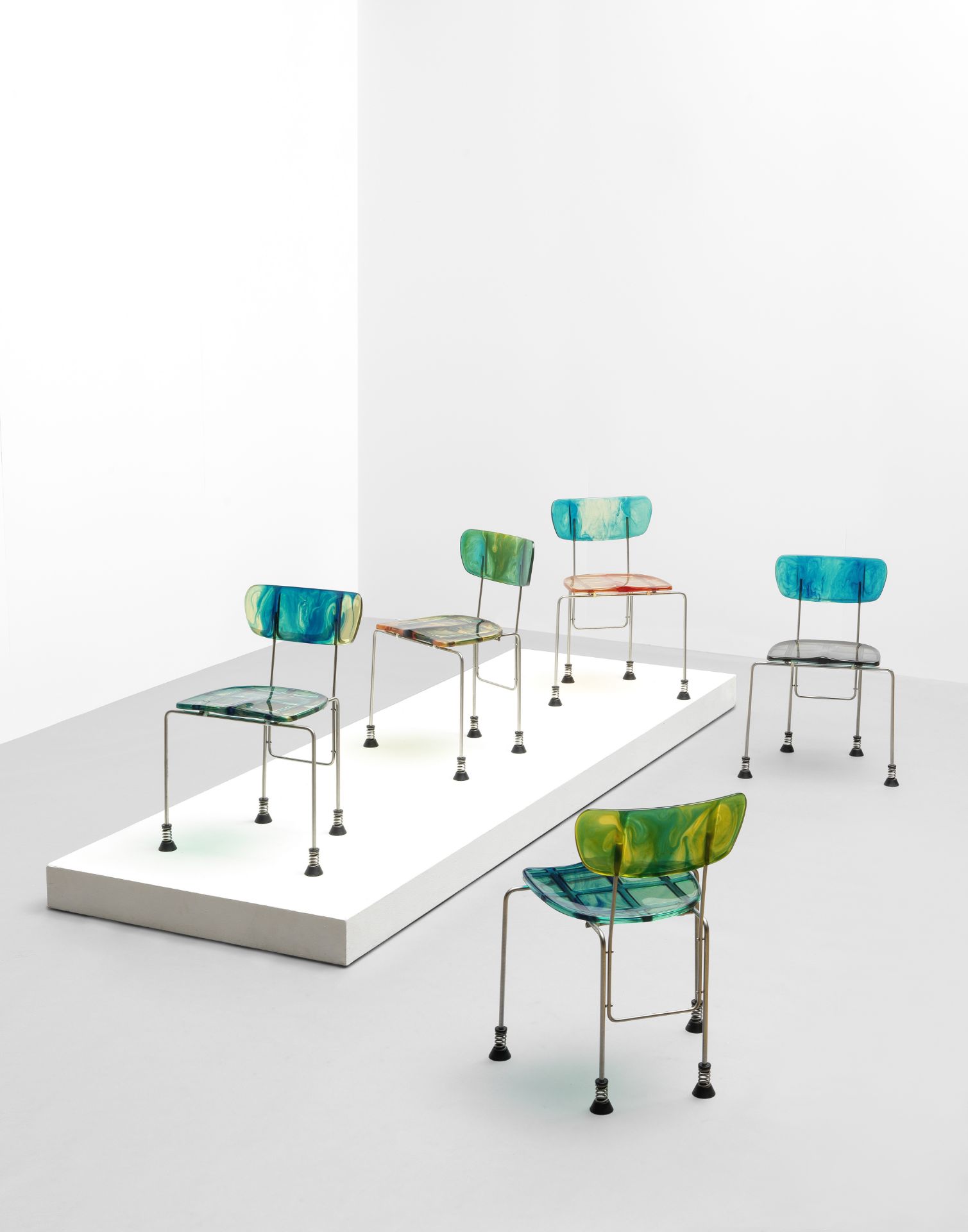 Gaetano Pesce Set of five '543 Broadway' chairs, designed 1992