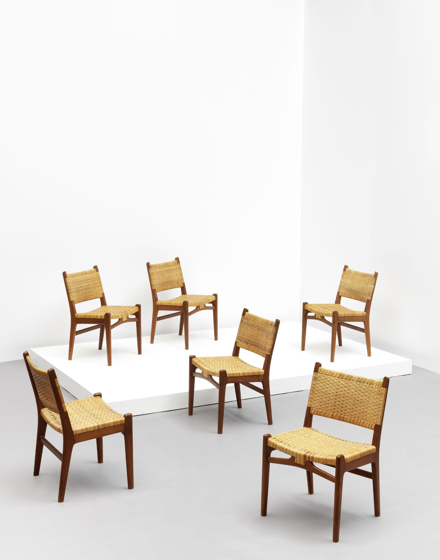 HANS J. WEGNER Set of six dining chairs, model no. CH31, 1960s