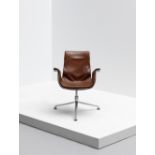 Preben Fabricus and Jorgen Kastholm 'Tulip' swivel armchair, model no. 6725, designed 1964