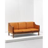 Mogens Koch Unique three-seater sofa, from a private commission, Copenhagen, designed 1936, produ...