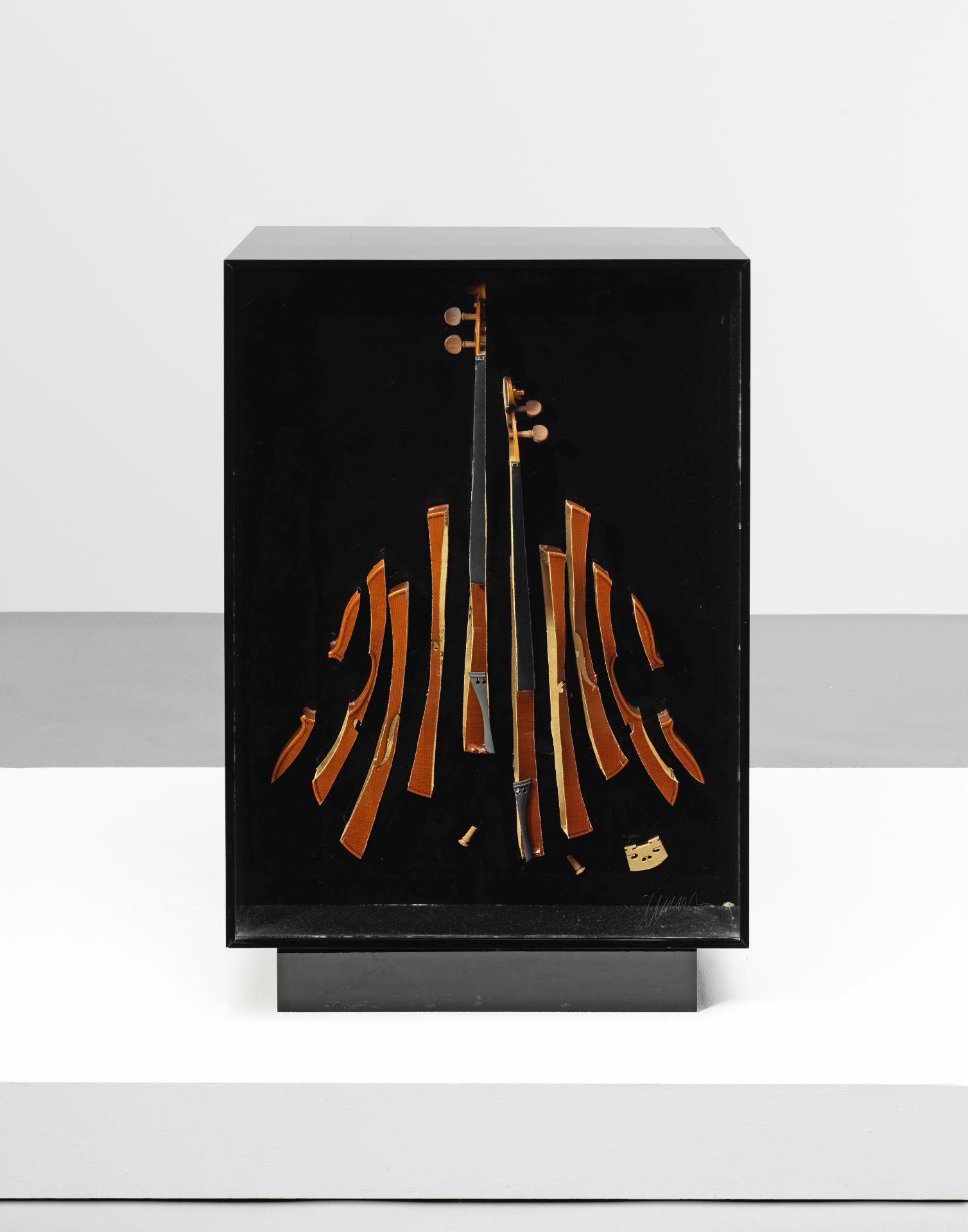 Arman (1928-2005) 'Violin-Service' (Violon-Menagère), flatware service for twelve, 1971