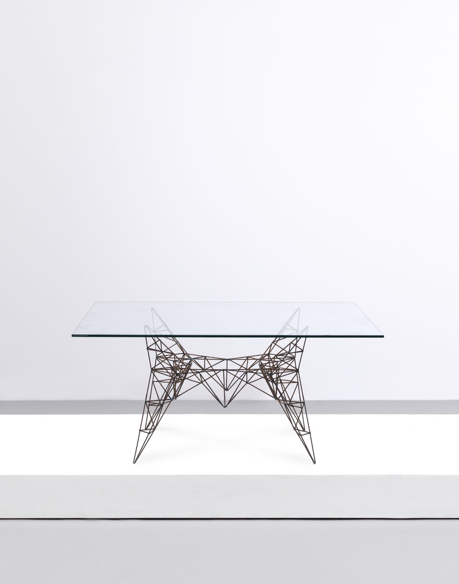 Tom Dixon Prototype table, from the 'Pylon' series, circa 1989