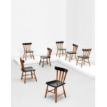 ATTRIBUTED TO PHILIP ARCTANDER Set of ten chairs, 1950s