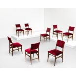 Gio Ponti Set of eight dining chairs, model no. 602, circa 1954