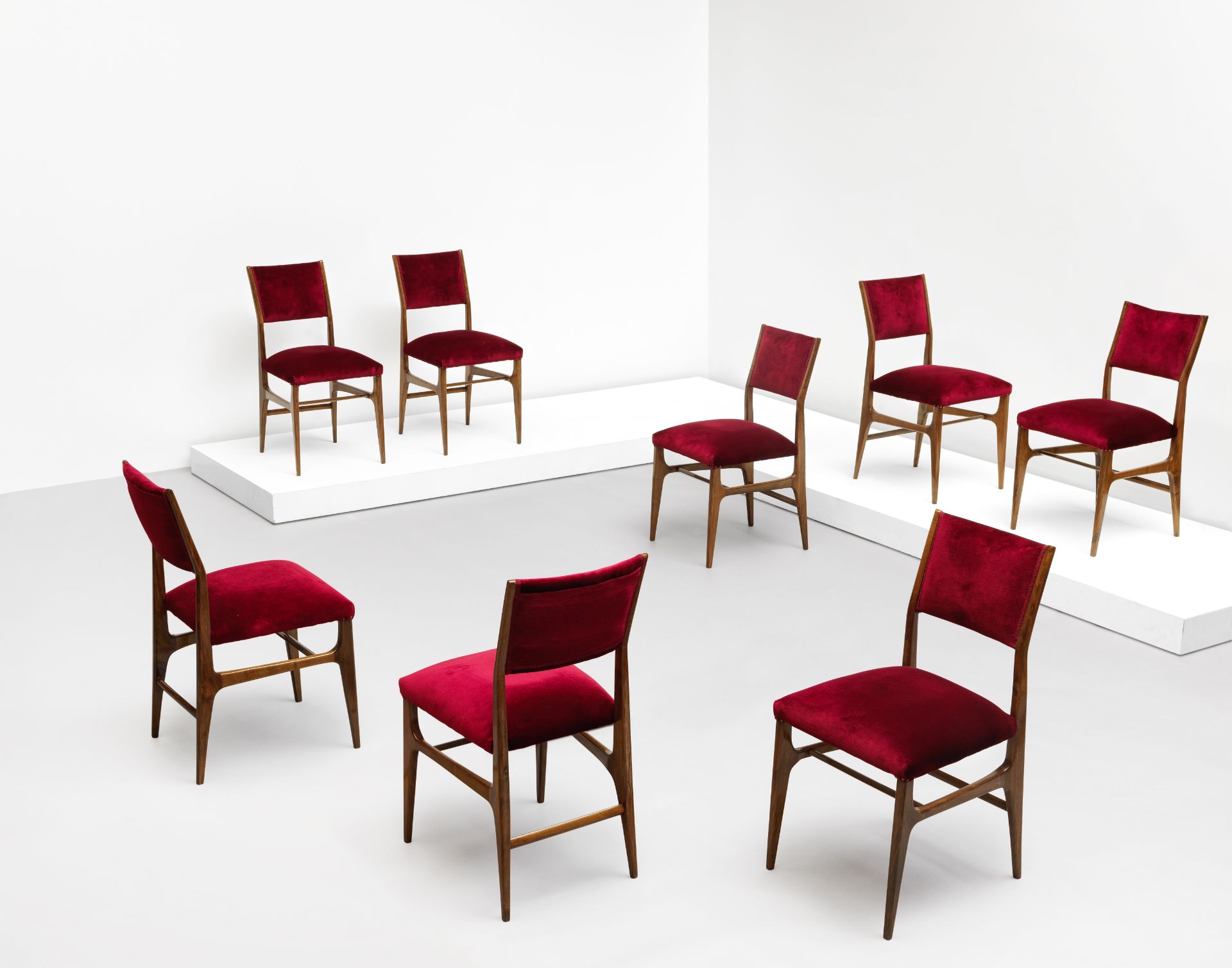 Gio Ponti Set of eight dining chairs, model no. 602, circa 1954