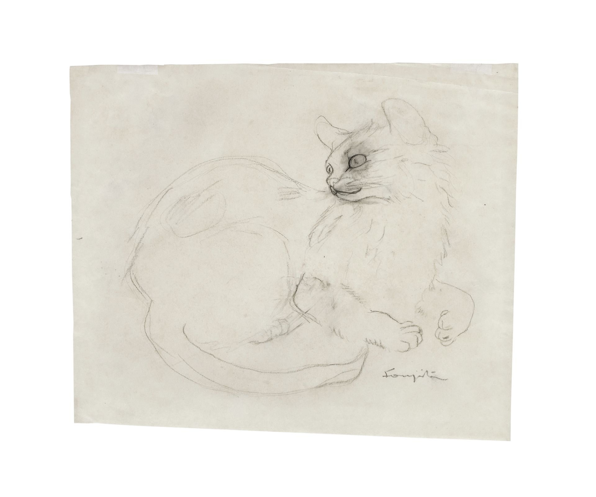 LÉONARD TSUGUHARU FOUJITA (1886-1968) Chat