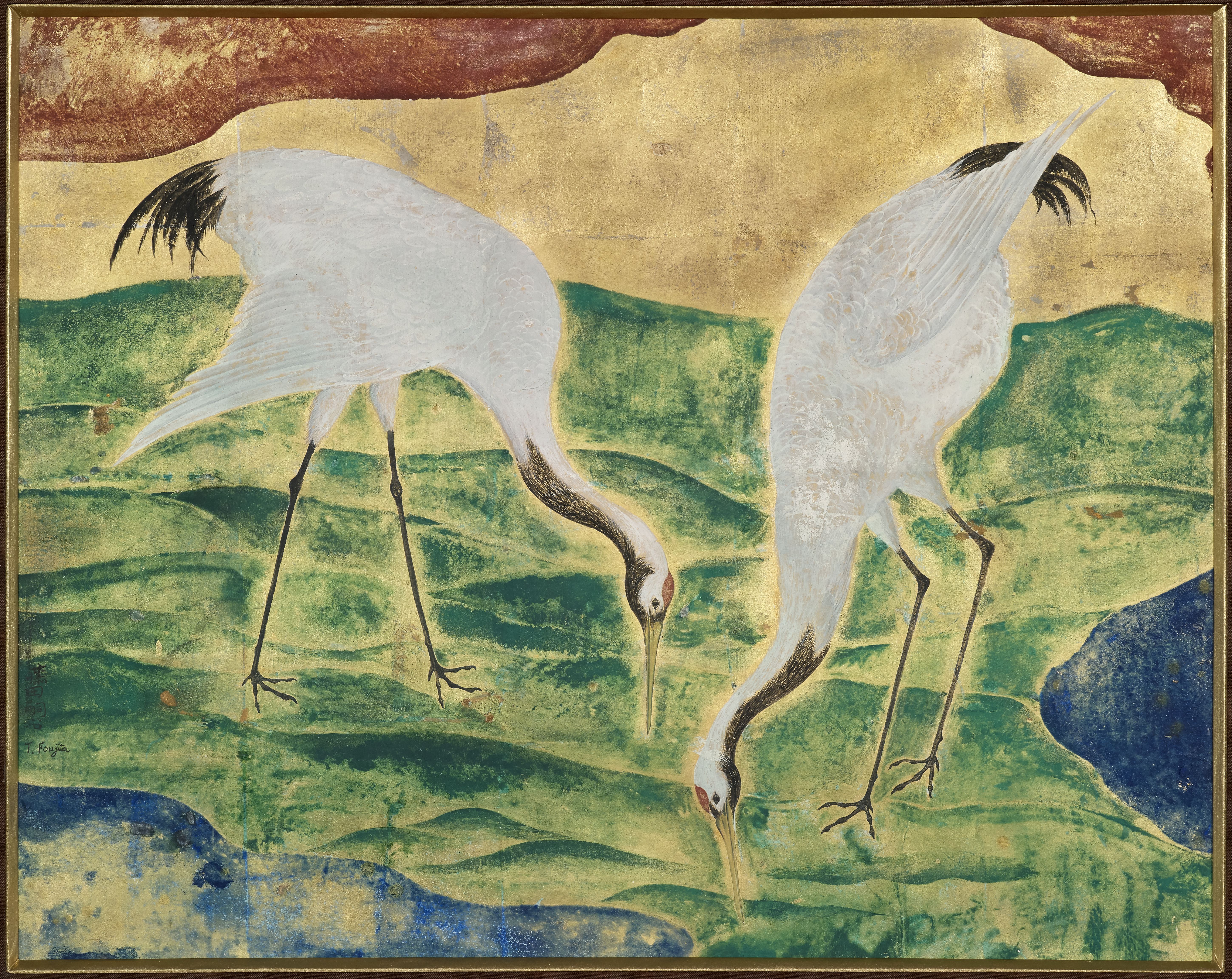 LÉONARD TSUGUHARU FOUJITA (1886-1968) Les grues (Executed in 1920)