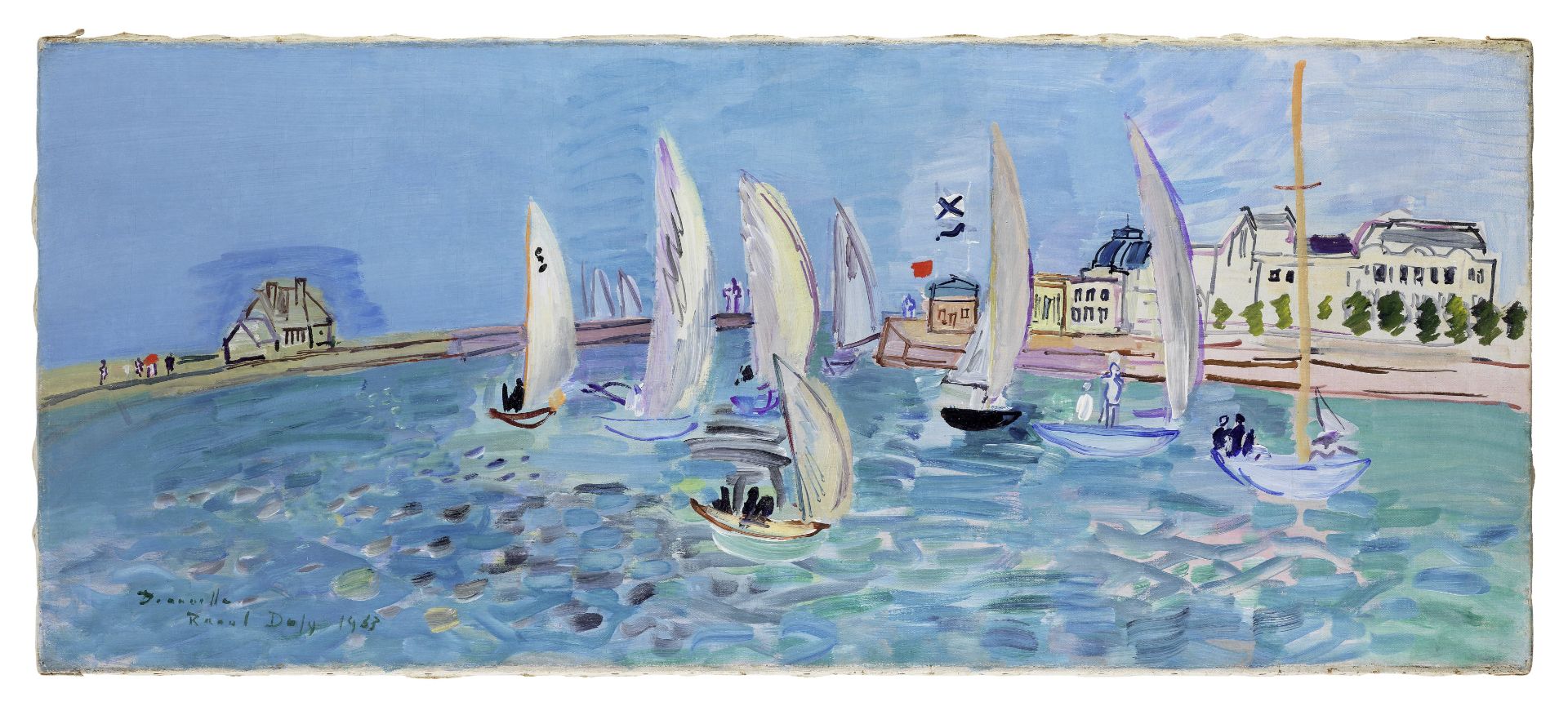 RAOUL DUFY (1877-1953) Le retour des régates (Painted in Deauville in 1933)