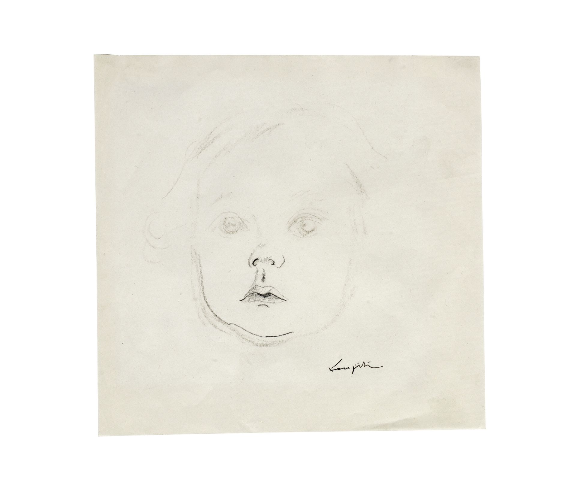 LÉONARD TSUGUHARU FOUJITA (1886-1968) Visage d'ange