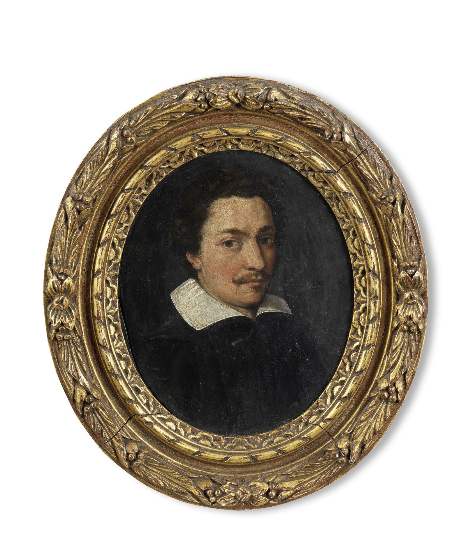 North Italian School, early 17th Century Portrait of a gentleman, bust-length, in black