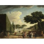 After Claude Joseph Vernet, 18th Century The Villa Pamphilj gardens, Rome