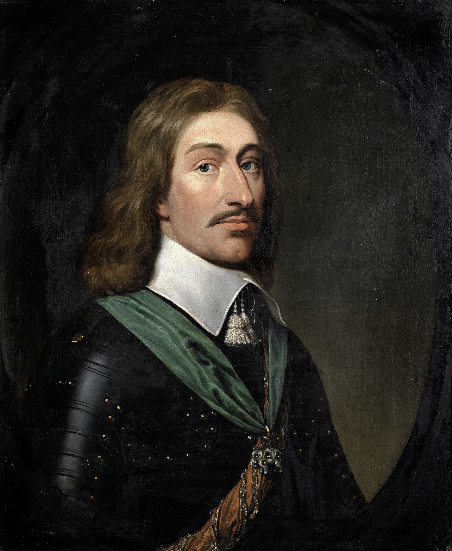 Follower of Gerrit van Honthorst (Utrecht 1590-1656) Portrait of a gentleman, bust-length, wearin...