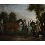 Arthur Devis (Preston 1712-1787 Brighton) Group portrait, including Edward Chester of Cockenhatch...