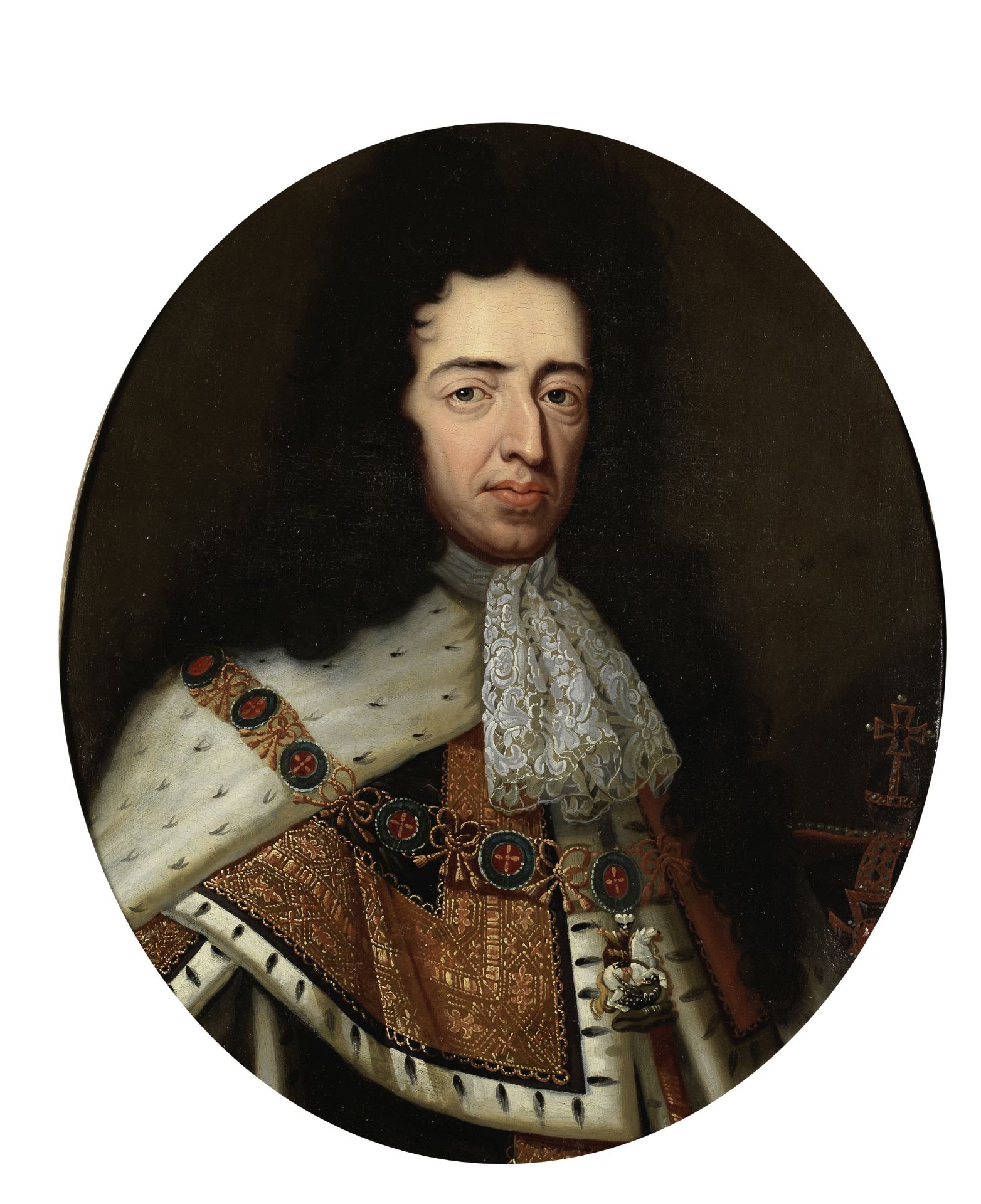 Follower of Sir Godfrey Kneller (Lübeck 1646-1723 London) Portrait of William III, bust-length, i...