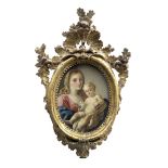Pietro Bardellino (Naples 1728-1810) The Madonna and Child in a carved and gilt wood frame