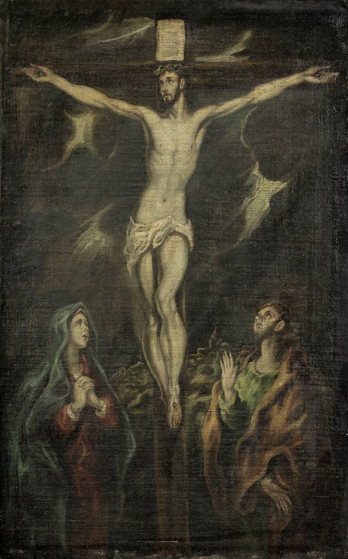 Manner of Domenikos Theotokopoulos, called El Greco, 20th Century The Crucifixion