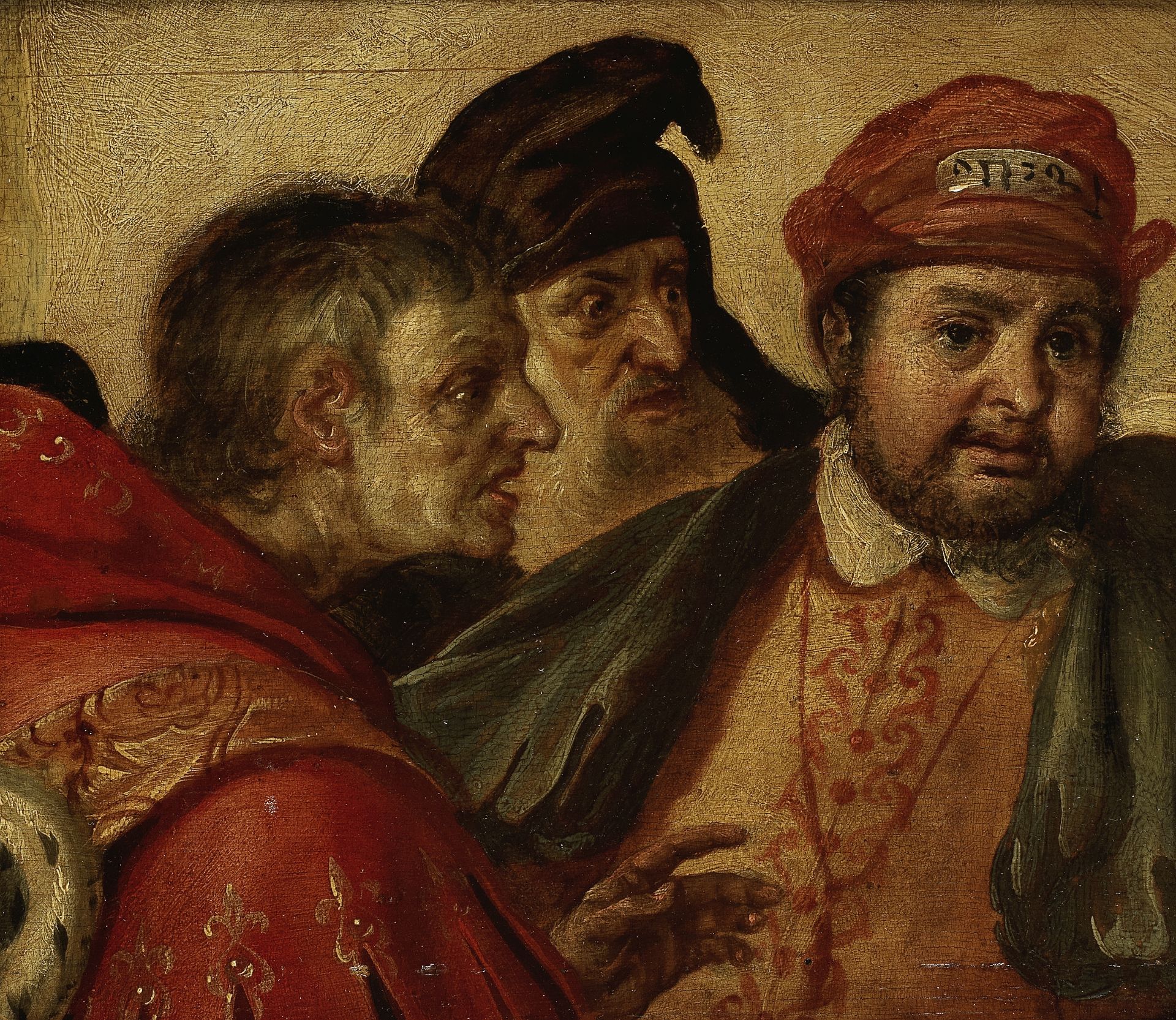 Follower of Maerten Jacobsz. van Heemskerck (Heemskerck 1498-1574 Haarlem) Three men