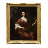 Attributed to Michael Dahl the Younger (Stockholm circa 1659-1743 London) Portrait of a lady, thr...