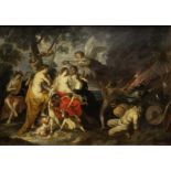 Circle of Jan van den Hoecke (Antwerp 1611-1651 Brussels) An Allegory of Peace: Pax crowned by Vi...