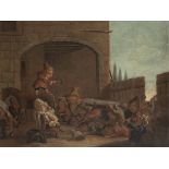 Studio of Faustino Bocchi (Brescia 1659-1742) Dwarfs playing with a horse