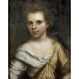 Follower of Sir Godfrey Kneller (Lübeck 1646-1723 London) Portrait of a girl, bust-length, in a w...