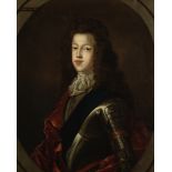 Follower of Alexis Simon Belle (Paris 1674-1734) Portrait of James Francis Edward Stuart, in armo...