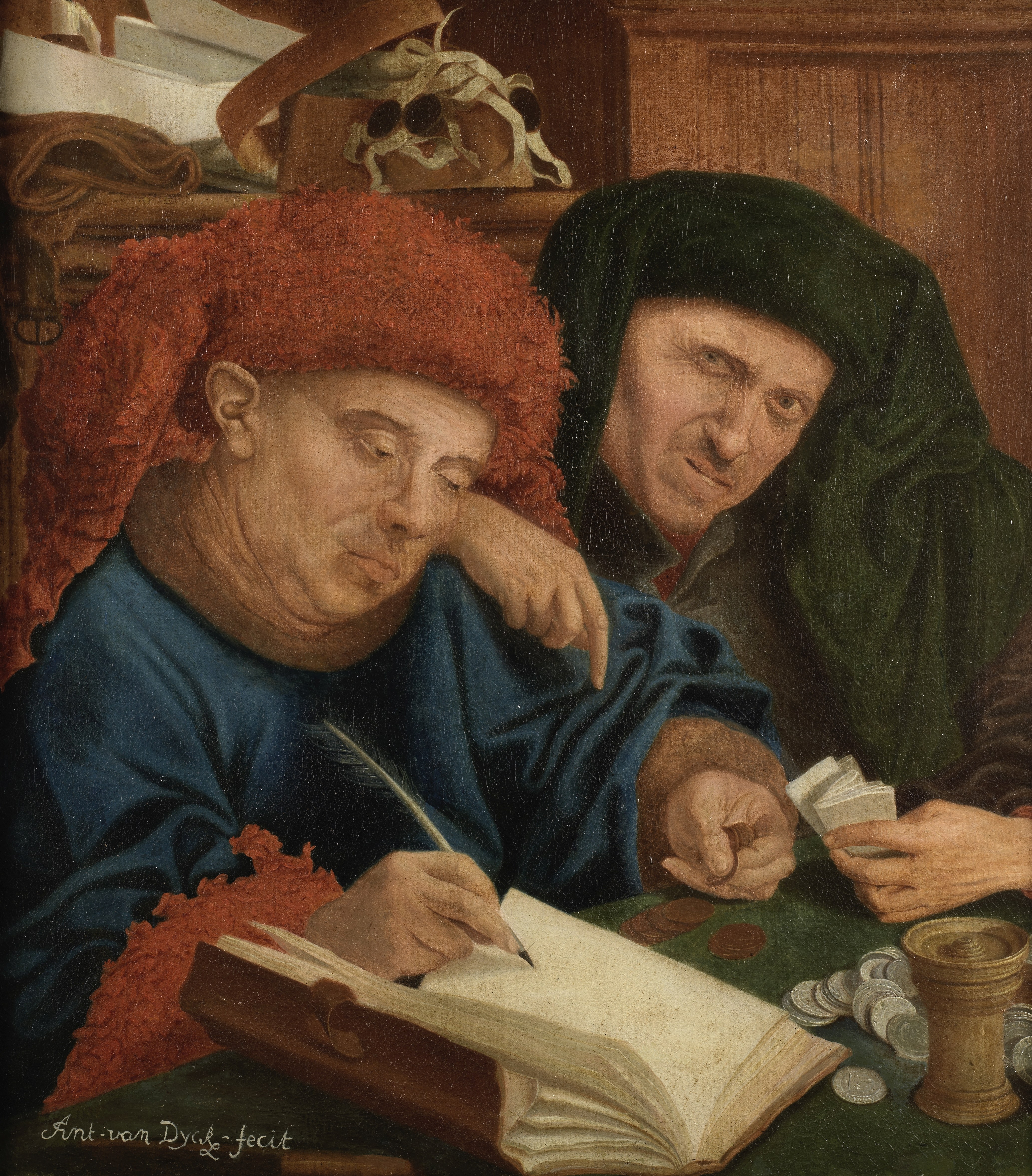 After Marinus van Reymerswaele, 18th Century The Tax Collectors