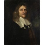 Flemish School, 17th Century Portrait of a gentleman, bust-length, in black with a white lawn col...