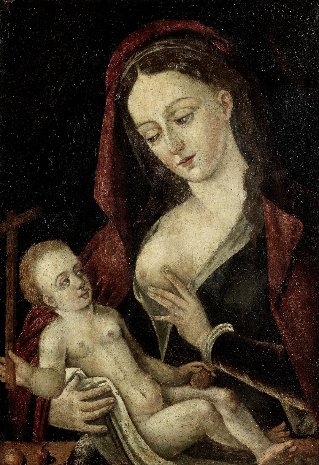 Follower of Jan Gossaert, called Mabuse (?Maubeuge circa 1478-1532 Antwerp) The Madonna and Child