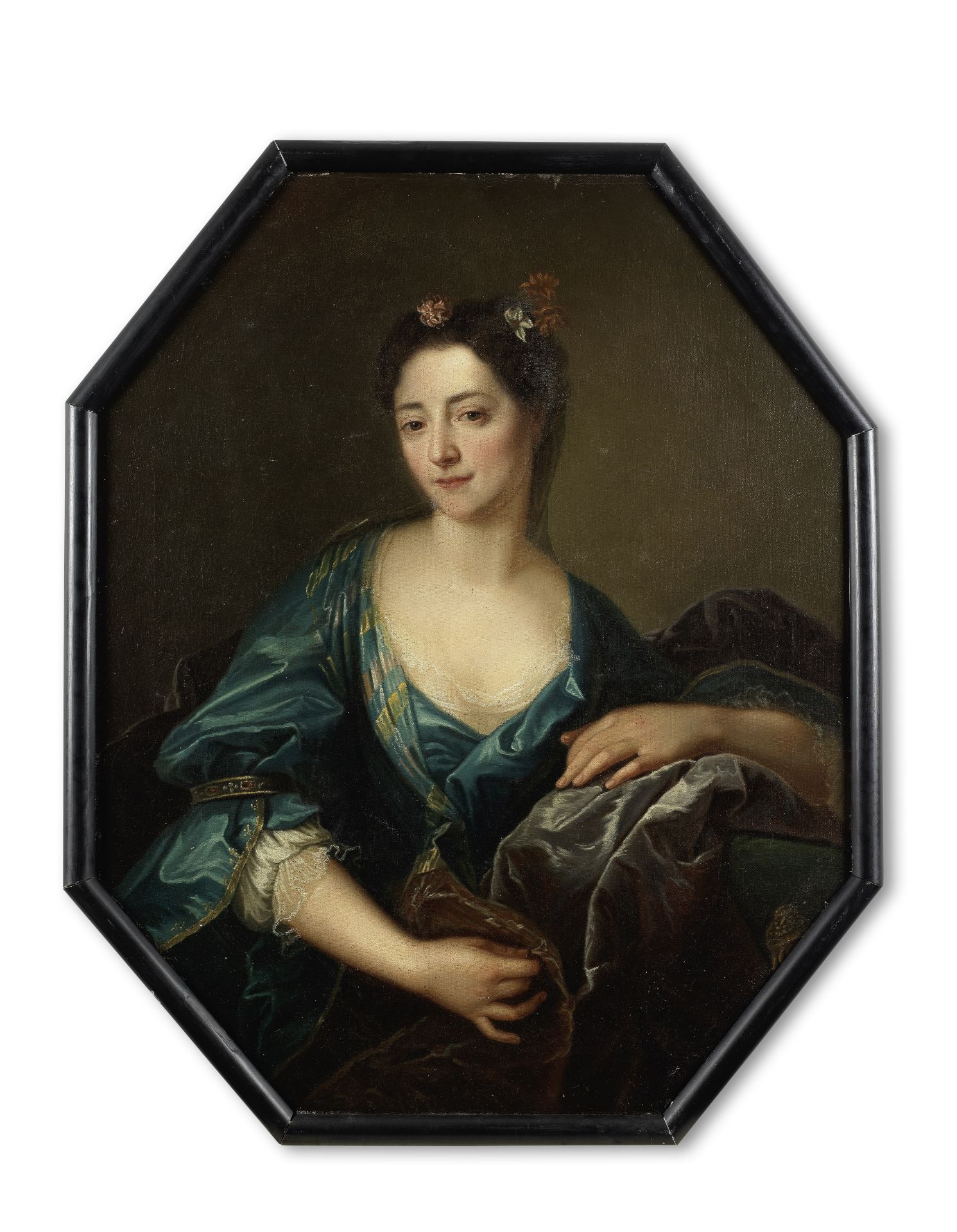 Follower of Jean-Baptiste Santerre (Magny-en-Vexin 1651-1717 Paris) Portrait of a lady, three-qua...