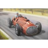 Roy Nockolds (1911-1979), 'Alberto Ascari - Ferrari 375 - 1950',