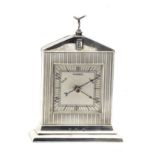 A Rolls-Royce sterling silver desk barometer by Saunders & Shepherd, presented as a Christmas gif...