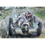 Walter Gotschke (American 1912-2000), '1934 Spanish Grand Prix',