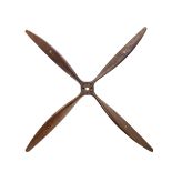 A World War 1 four bladed wooden propeller by Lockraft & Westcott Ltd for 70Hp Renault No 10 areo...
