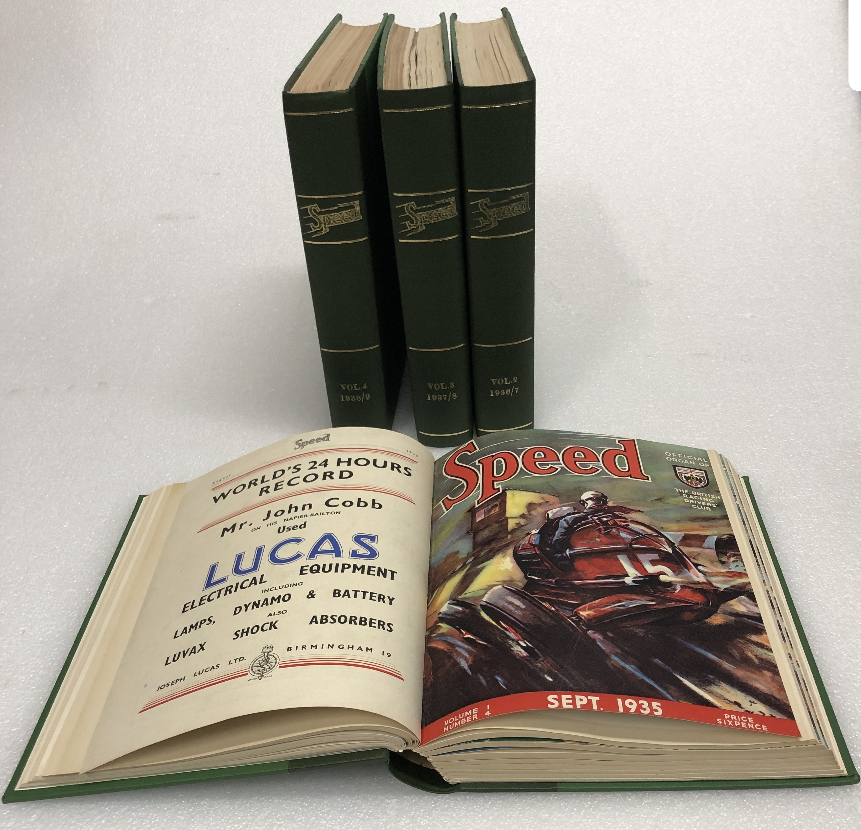 Speed Magazine; bound Volumes I to IV (1935-1939), ((4))