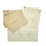 Assorted technical illustrations and blueprints relating to Sir Malcolm Campbell's World Speed Re...