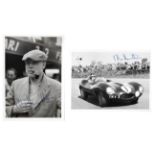 Two signed photographs of Mike Hawthorn, ((2))