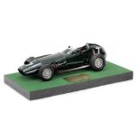 A 1:20 scale model of the 1959 Dutch Grand Prix winning BRM P25,