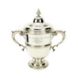 A BARC Brooklands 1920 Fifth Lightning Long Handicap winner's sterling silver trophy, for victory...