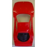 A 1:3 scale fibreglass 'Ferrari F40' body shell,