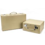 Two Bentley GT Continental leather cases, by Trunks of Haslemere, ((2))