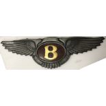 A 'Bentley' garage display emblem,
