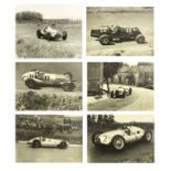Six large monochrome photographs by Louis Klemantaski and Robert Followes, ((6))
