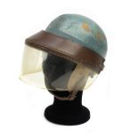 A Herbert Johnson racing helmet formerly the property of G L Harbin, 1950s,